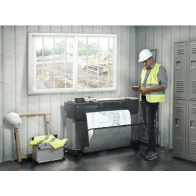 HP Designjet T830 Inkjet Large Format Printer - Includes Printer, Copier, Scanner - 36" Print Width - Color