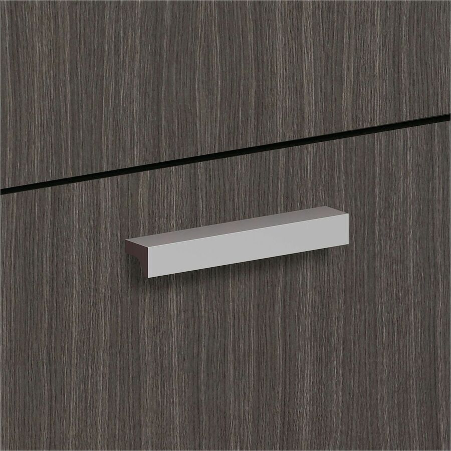 HON Contemporary Pull Set of 2 - 4.75" Width x 0.75" Depth x 0.69" Height - Metal - Silver - 2 / Pack