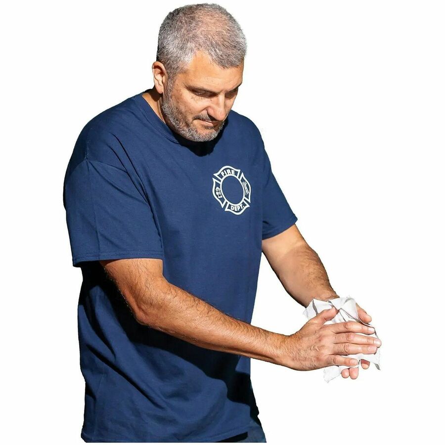 TXLL36CT - Nonalcohol-based, sanitizing saturated wipes are designed specifically to clean dirt, sweat and body oils. They are FDA-approved to remove 99.9 percent of common germs (in 30 seconds) on hands and skin that may cause illness. One-step wipes require no bottles, sprays or packets. Large, thick wipes come on a roll.