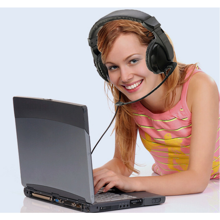 Adesso Xtream H5 - 3.5mm Stereo Headset with Microphone - Noise Cancelling - Wired- Lightweight