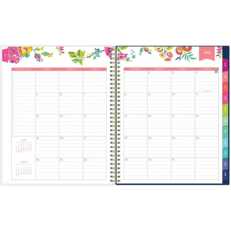 Blue Sky Day Designer Weekly/Monthly Planner - Julian Dates - Weekly ...