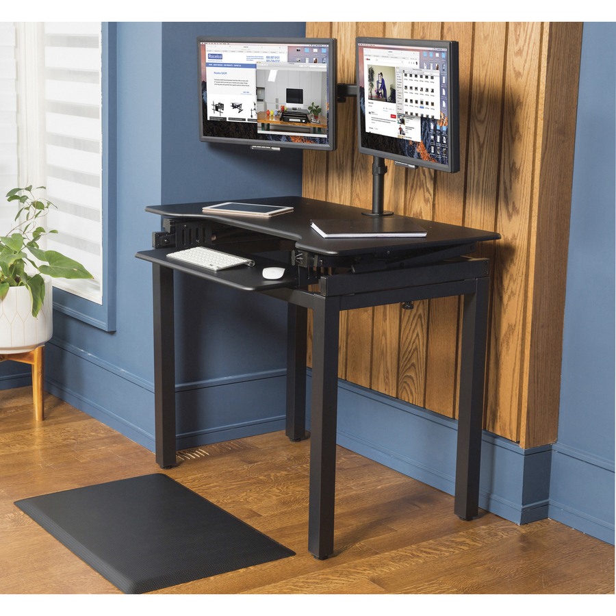 Lorell XL Adjustable Desk Riser Floor Stand