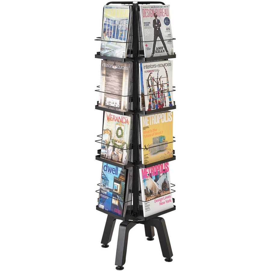 Picture of Safco Onyx Mesh Rotating Magazine Stand