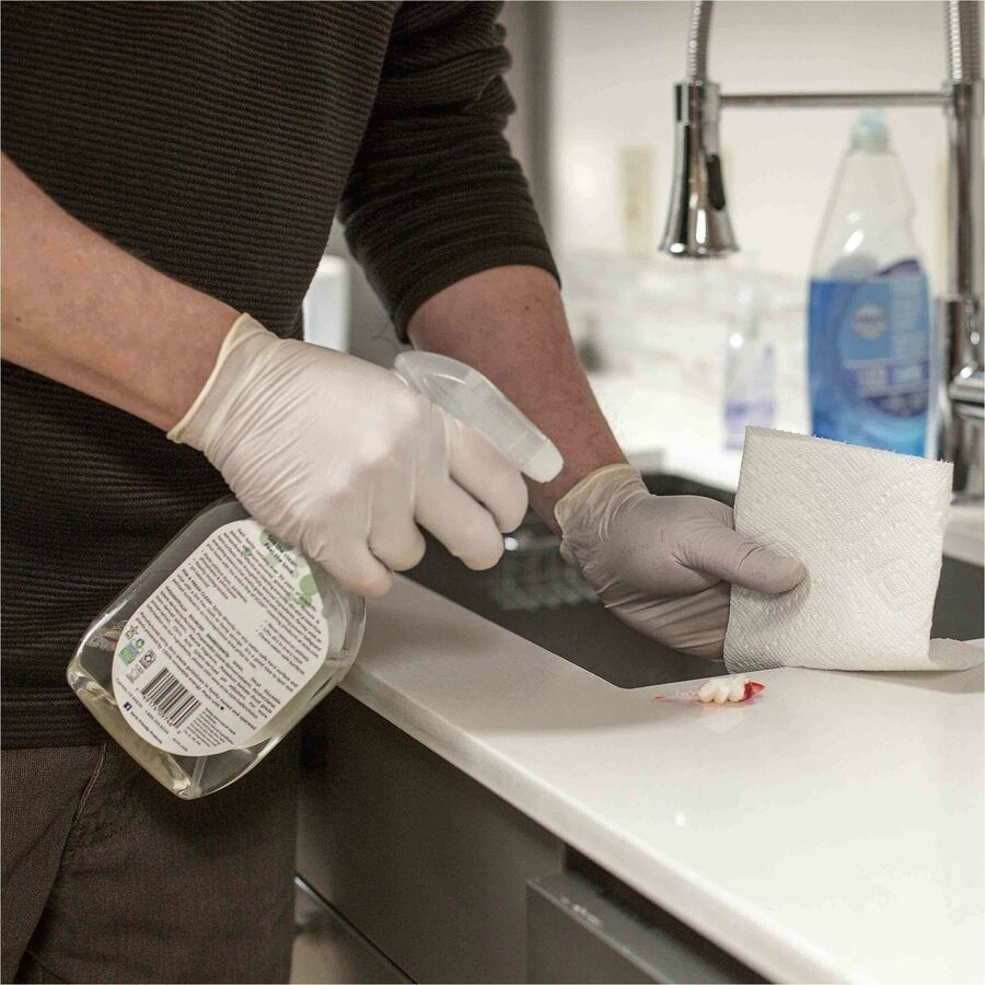 Picture of Ammex Gloveworks Ivory Latex Industrial Powder Free Disposable Gloves (Case of 1000)