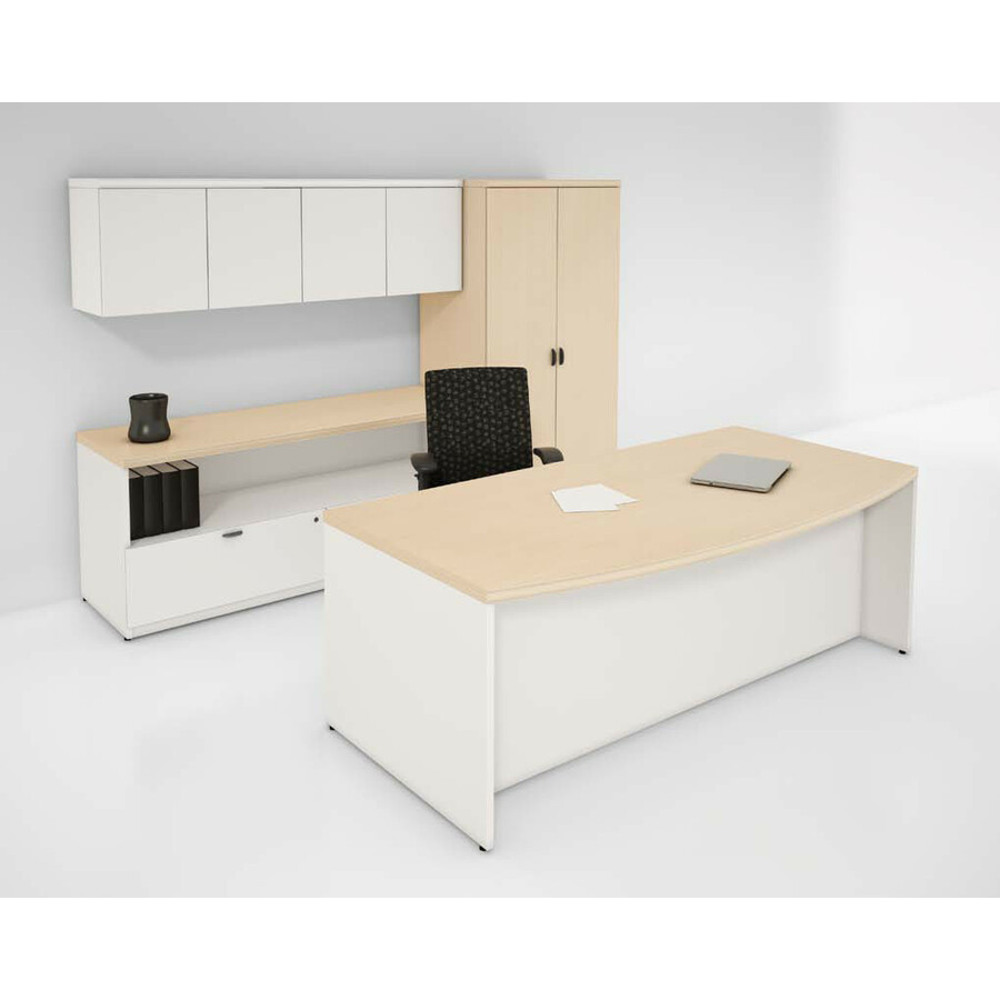 Picture of Lacasse Concept 70 Left Pedestal Bow Front Desk