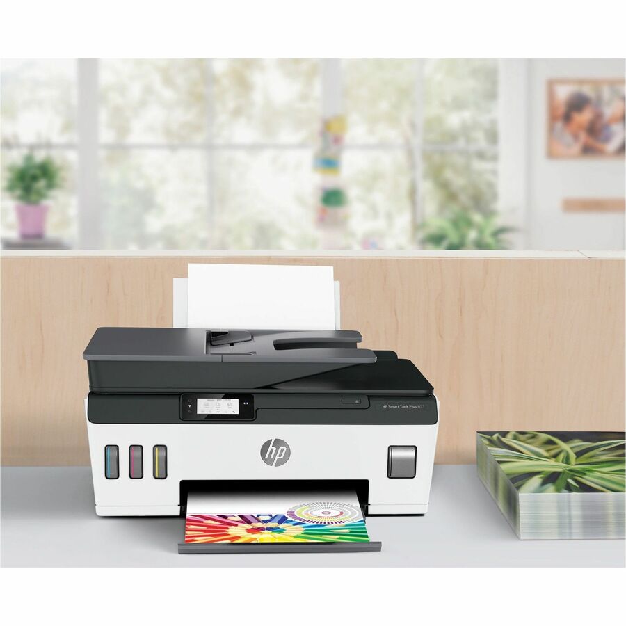 HP 651 Wired & Wireless Smart Tank Plus Inkjet Multifunction Printer - Color