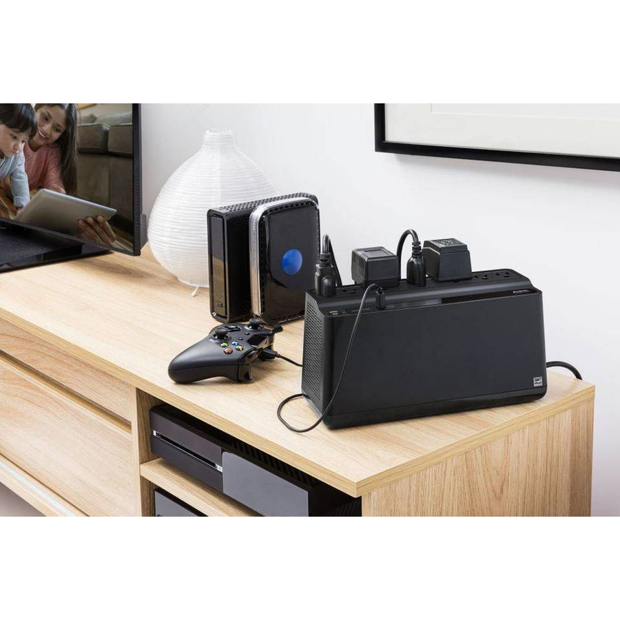 APC Back-UPS 850VA, 120V, 2 USB charging ports, 9 NEMA outlets (3 surge)