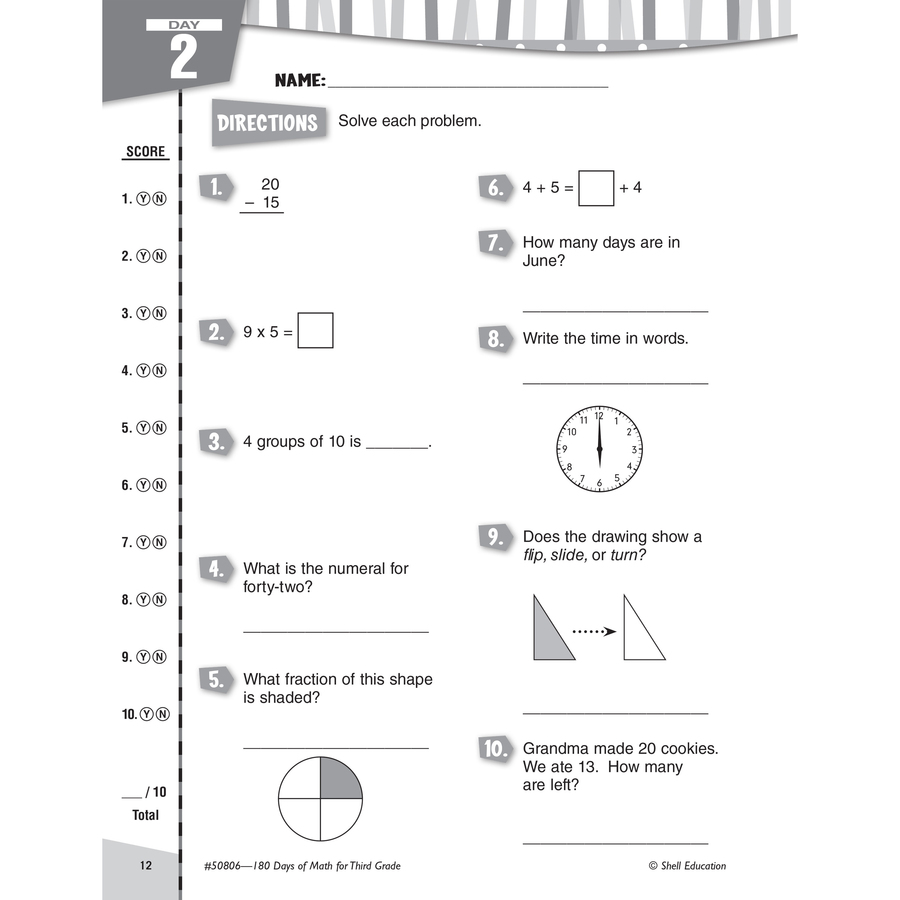 Picture of Shell Education Learn-At-Home Grade Level Math Bundle Printed Book