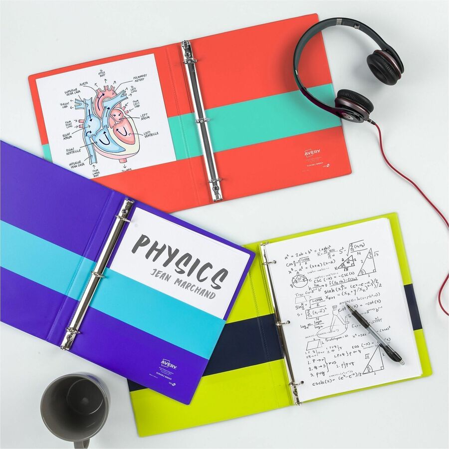 Picture of Avery Two-Tone Binder, 2 Inch Slant Rings, Color Will Vary (17236)