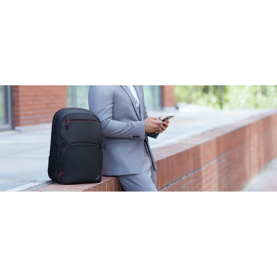 Lenovo Essential Plus Carrying Case Rugged (Backpack) for 15.6" Notebook - Black