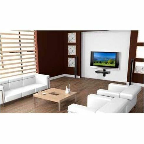 Peerless-AV&reg; Single AV Wall Shelf - 30 lb Load Capacity - Aluminum