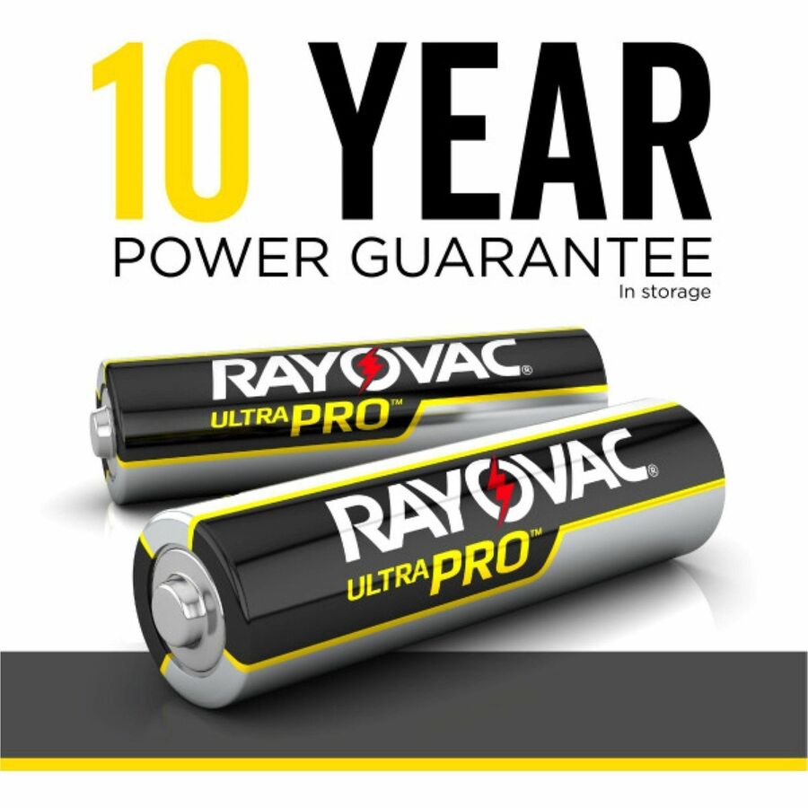 Rayovac Ultra Pro Alkaline AA Battery 8-Packs - For Multipurpose - AA - 1.5 V DC - 8/Pack - 12 / Carton - Kennedy Office