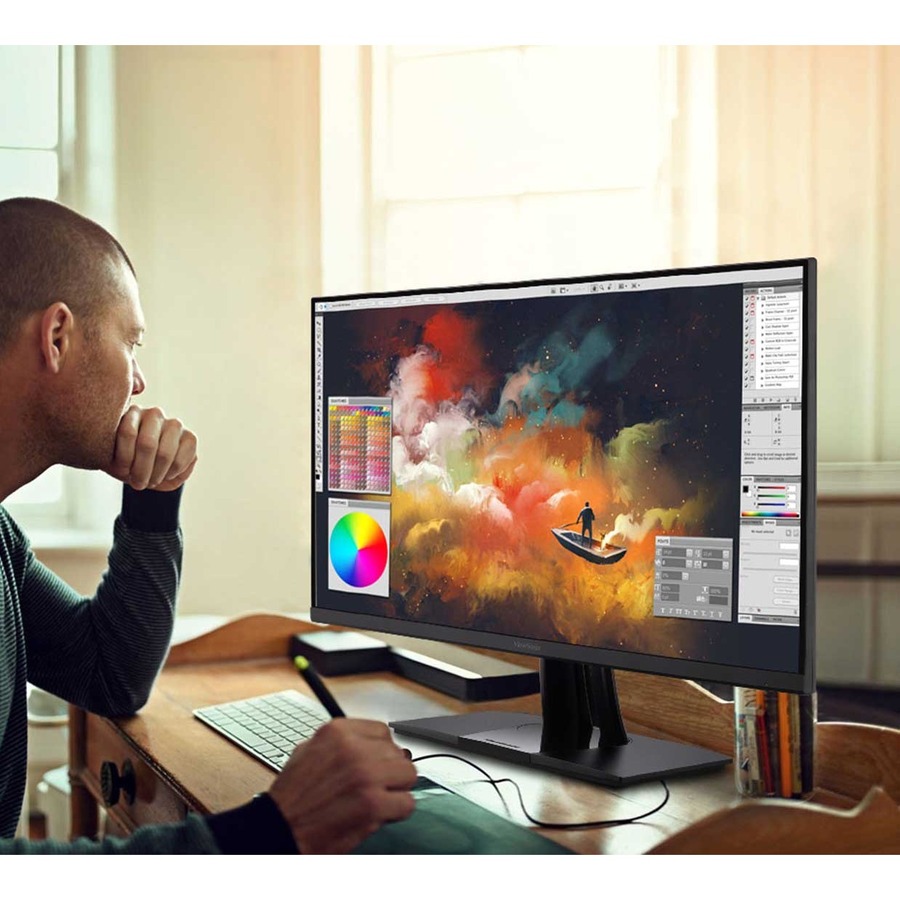 ViewSonic VP2756-4K 27" ColorPro 4K UHD IPS Monitor with 60W Powered USB C, sRGB and Pantone Validated