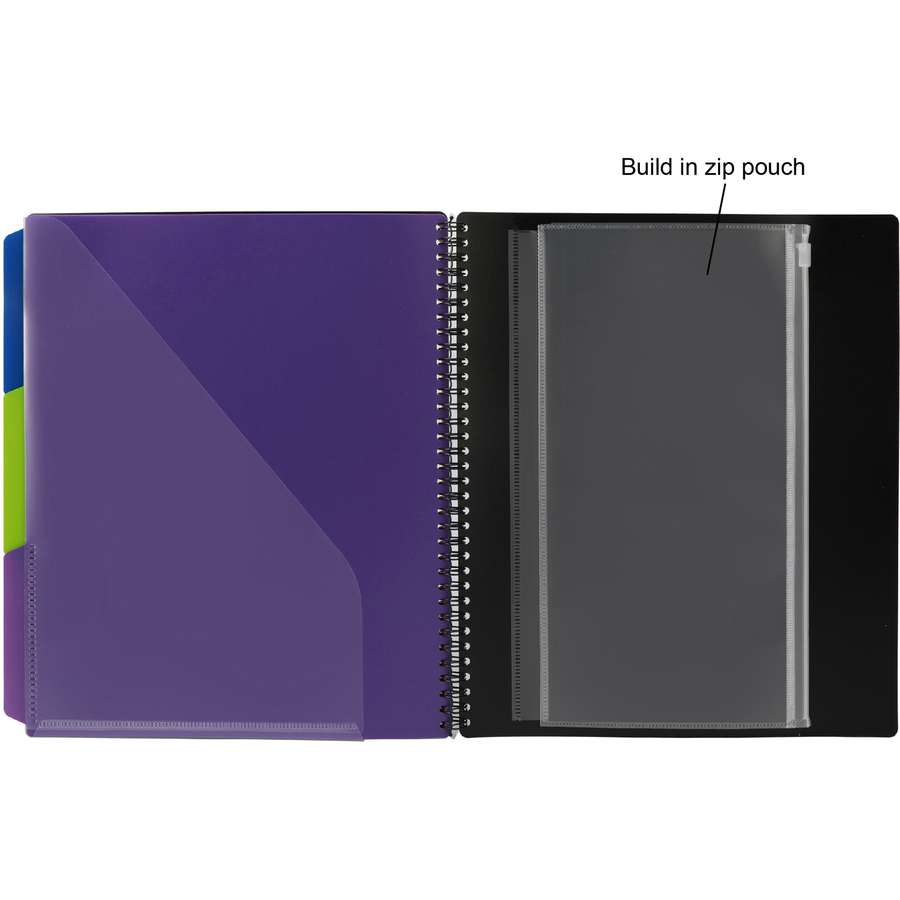 Picture of Business Source 1/3 Tab Cut Letter Organizer Folder