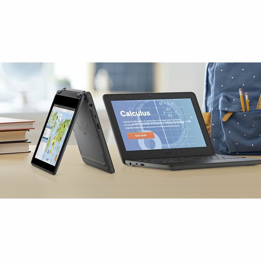 Dell Latitude 3120 11.6-inch laptop with Intel Celeron N5100, 4 GB RAM, and 128 GB SSD — life-style view