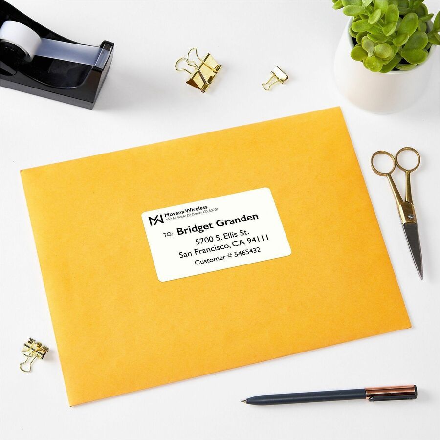 Picture of Avery&reg; Printable Shipping Labels, 2.5" x 4" , 200 Labels (5815)