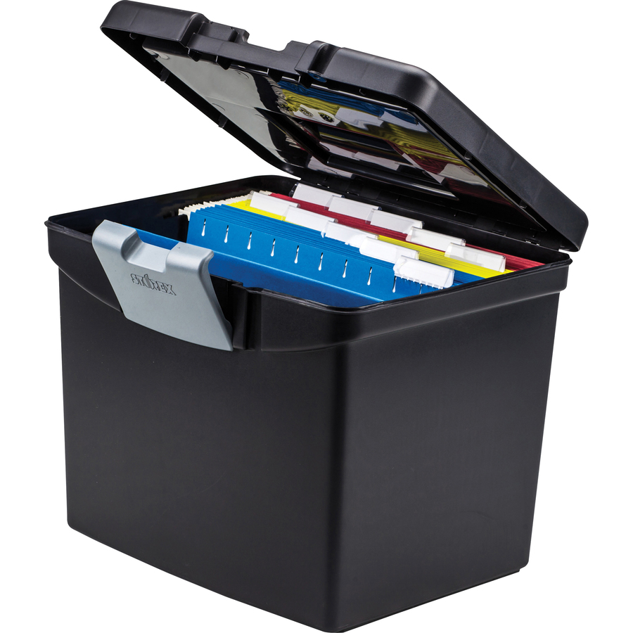 Picture of Storex Portable File Storage Box with XL Lid