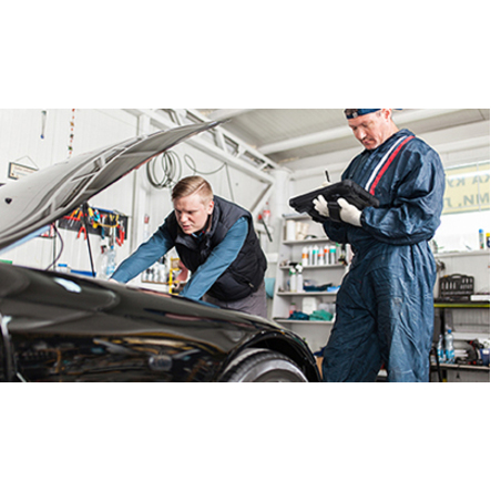Getac A140G2 rugged slate tablet with 14.0-inch display, Intel Core i7 processor, and Windows 11 Pro — life-style view