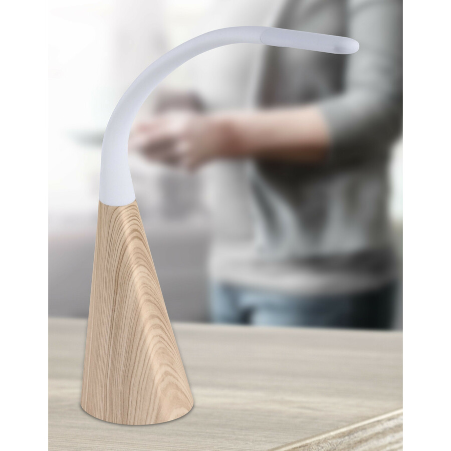 Picture of Bostitch Flexible Desk Lamp, Wood Grain