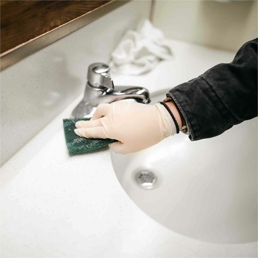 Picture of Ammex Gloveworks Ivory Latex PF Ind SM Gloves ILHD