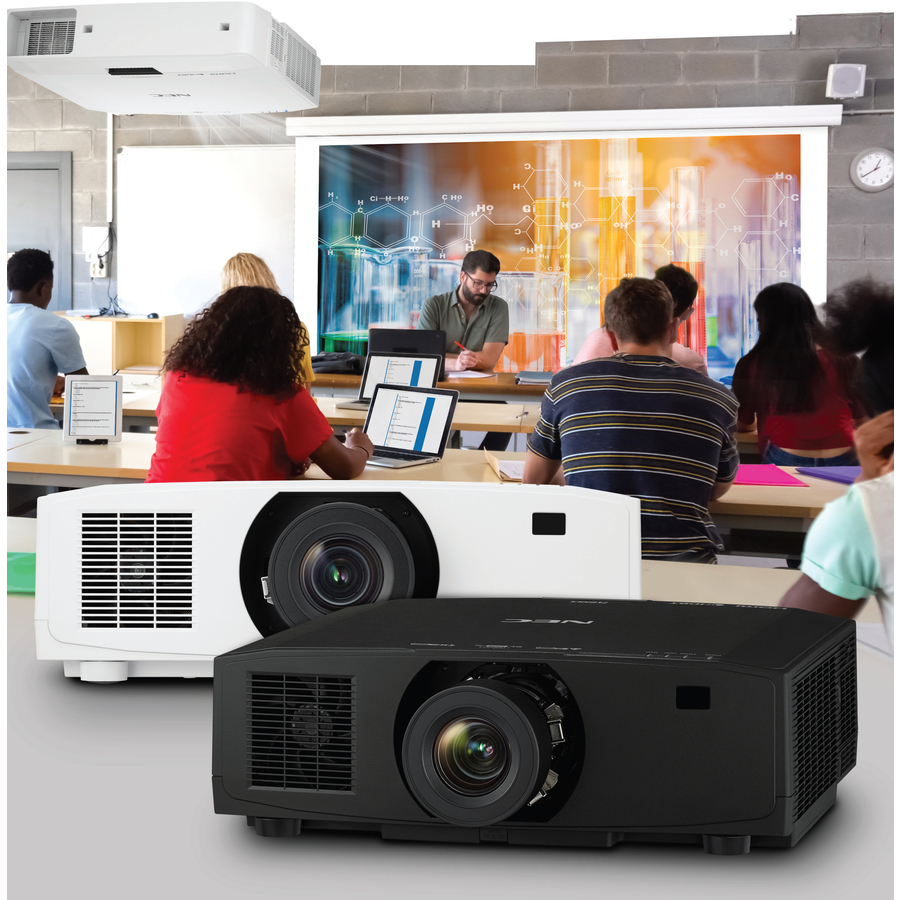 NEC Display PV710UL-W1-13 Ultra Short Throw LCD Projector - 16:10 - Ceiling Mountable - White