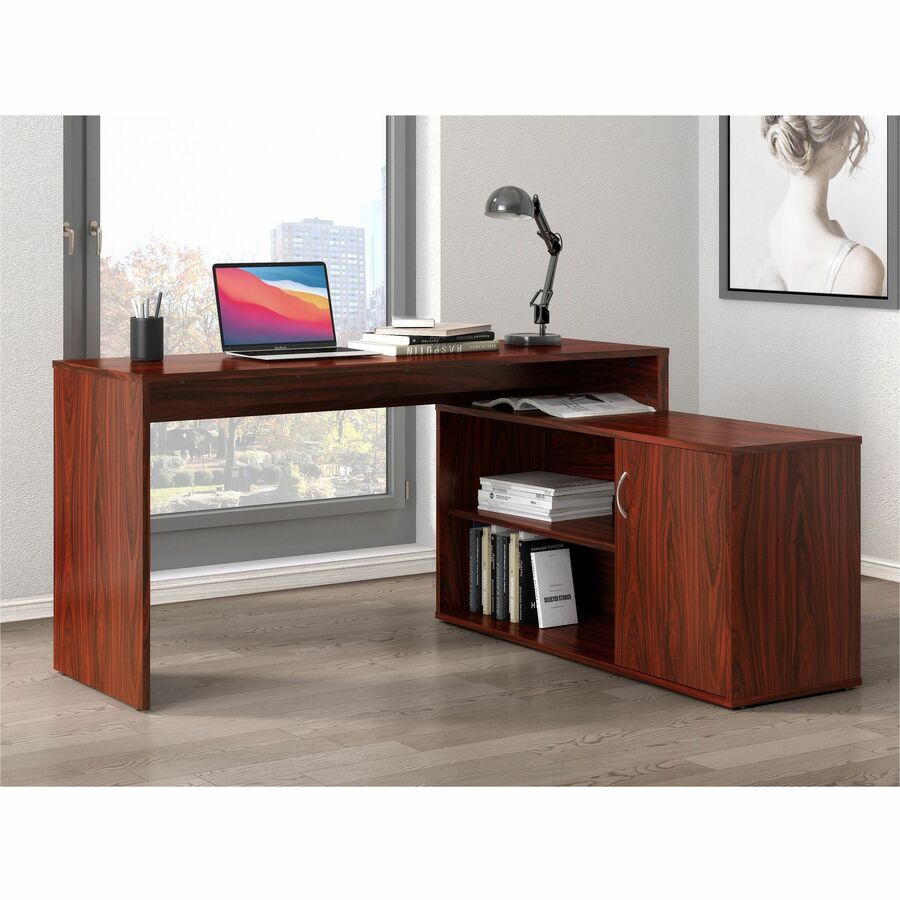 Picture of LYS L-Shape Workstation with Cabinet
