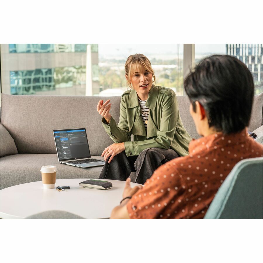 Poly Sync 20+ Speakerphone - Wired/Wireless Bluetooth - 3 Microphone(s) - 40 mm Speaker(s) - Silver