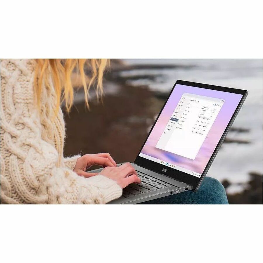 Acer Chromebook Plus 514 CBE574-1T-R8T7 14" Touchscreen Chromebook - WUXGA - 60 Hz - AMD Ryzen 3 7320C - 8 GB - 256 GB SSD - English (US) Keyboard - Iron