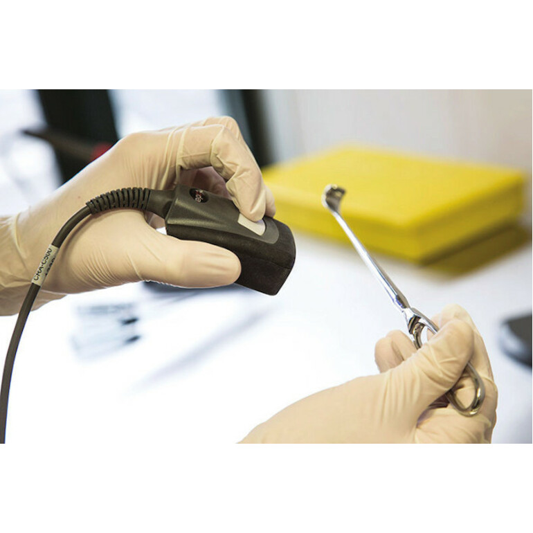 6-foot straight USB cable for CODE handheld scanner US3 stand deployments — life-style view