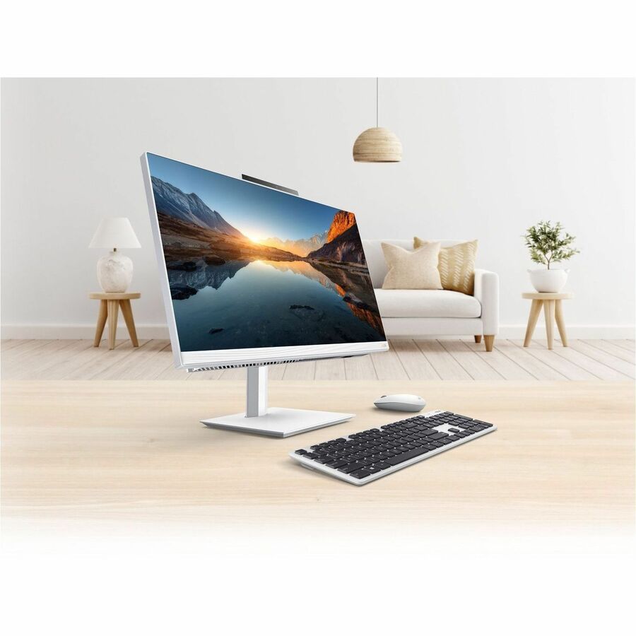 ASUS 23.8-inch all-in-one desktop with touchscreen, black finish, and slim business design — life-style view