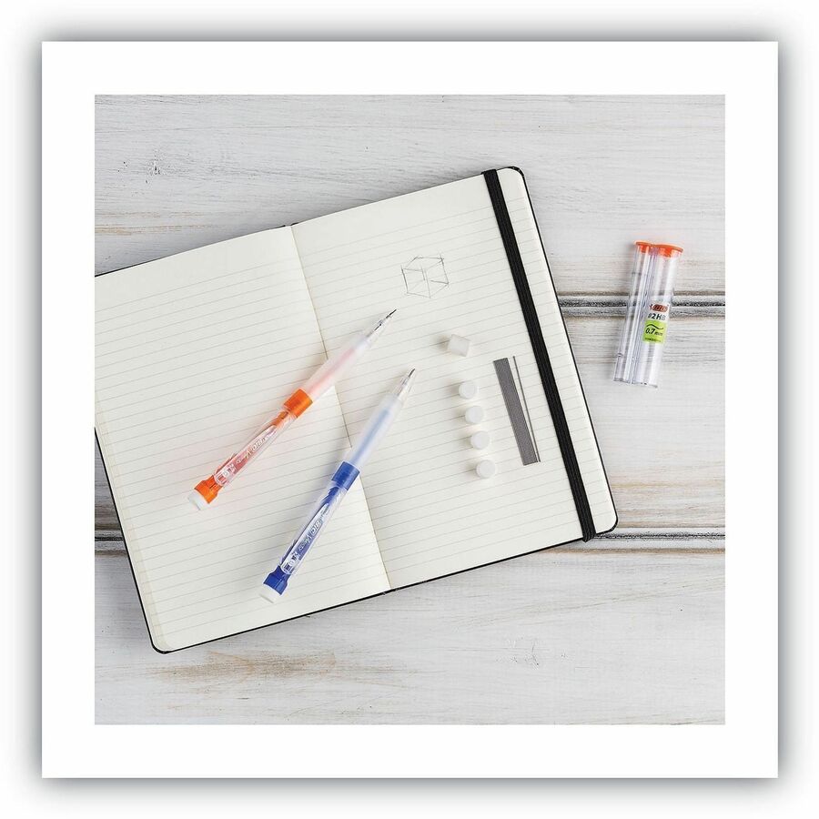 Velocity Velocity Max Mechanical Pencil - 0.9 mm Black Lead - 2HB - Refillable - Translucent, Transparent, Assorted Barrel - 2 / Pack