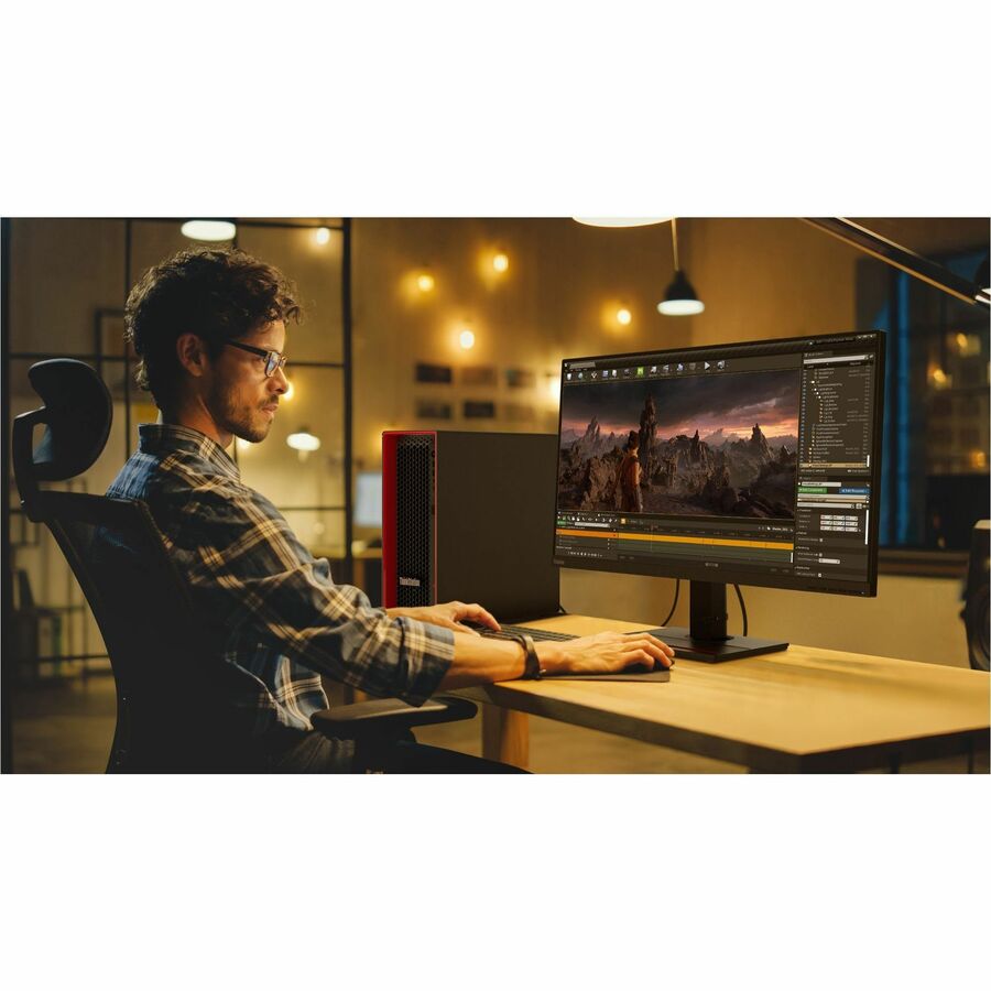 Lenovo ThinkStation P5 30GA007VUS Workstation - 1 Xeon w5-2445 - vPro Technology - 64 GB - 2 TB SSD