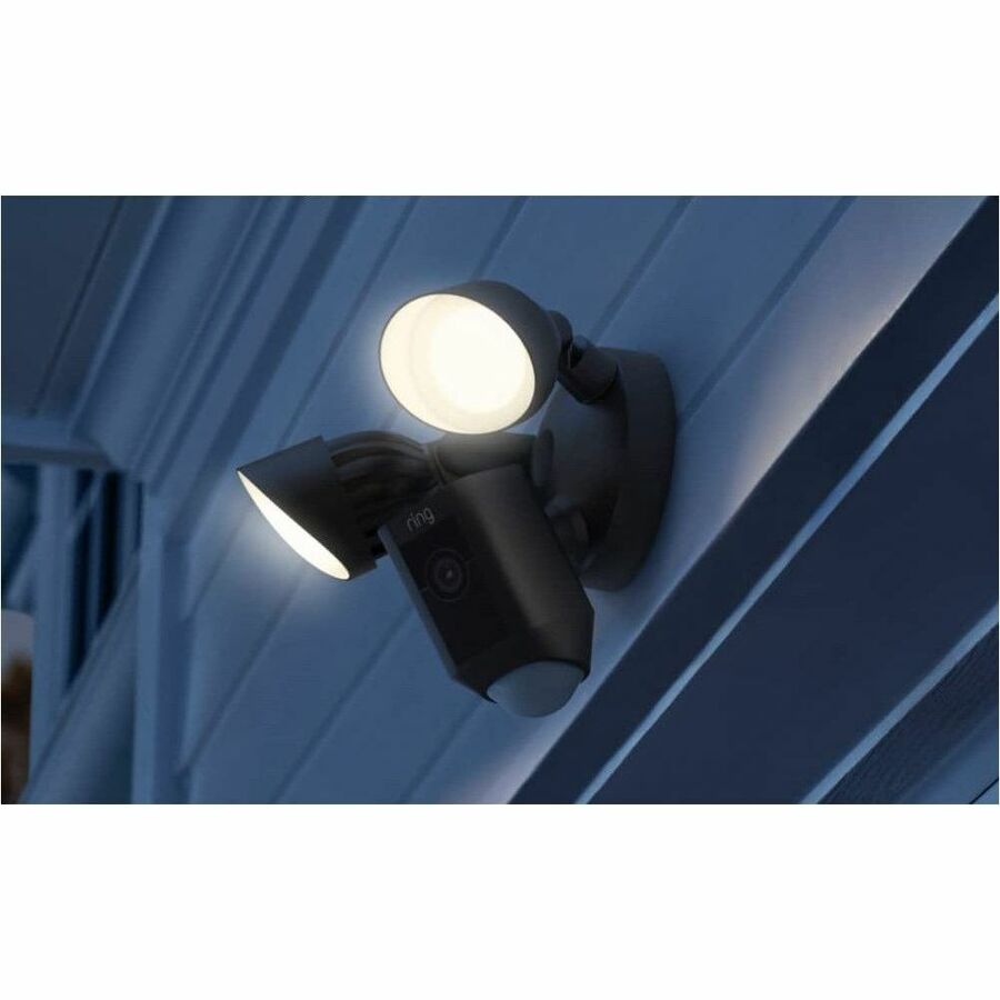 RING FLOODLIGHT CAM PLUS - BLACK — life-style view