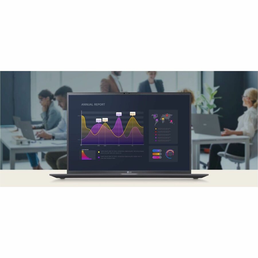 LG gram 17ZT90R-G.AX34U1 17" Notebook - WQXGA - 60 Hz - Intel Core i3 13th Gen - 8 GB - 256 GB PCI Express NVMe 4.0 SSD - Charcoal Gray