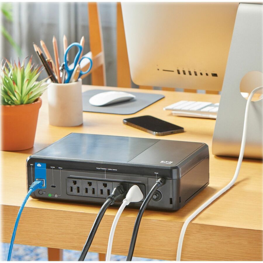 Eaton Tripp Lite Series 850VA 450W 120V Standby Cloud-Connected UPS with Remote Monitoring - 5 NEMA 5-15R Outlets (Surge + Battery Backup), 5-15P Plug, Desktop