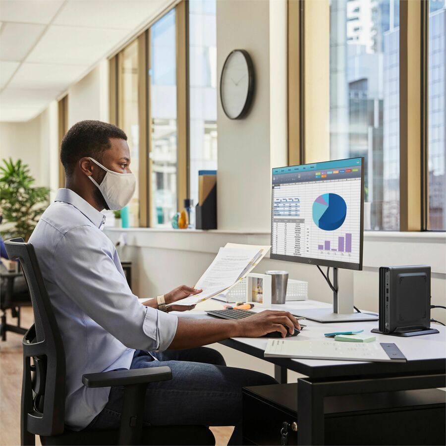 HP Pro Mini 400 G9 Desktop Computer - Intel Core i5 14th Gen i5-14500T - 8 GB - 256 GB SSD - Desktop Mini