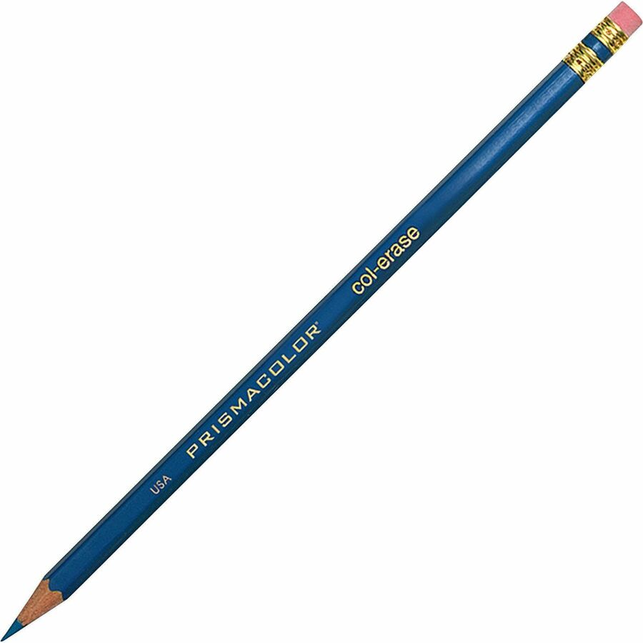 Prismacolor Col-Erase Pencils - Blue Lead - Blue Barrel - 1 Dozen