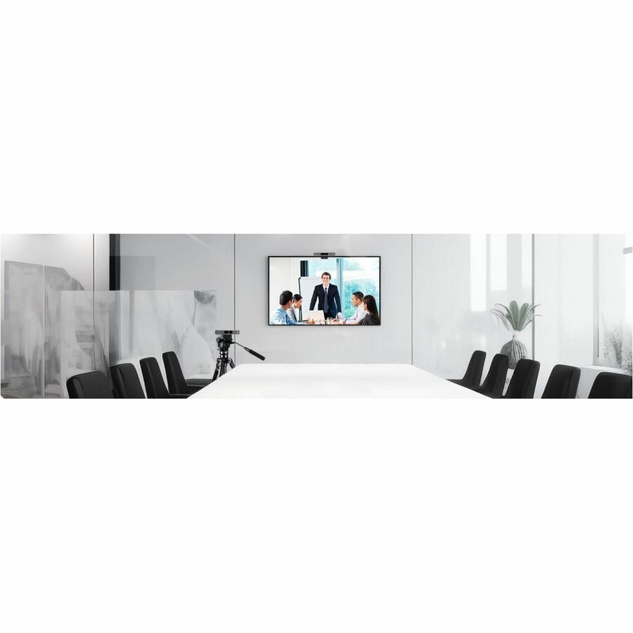 ROCWARE RC18 4K business webcam for meeting rooms with autofocus, AI framing, and speaker tracking — life-style view