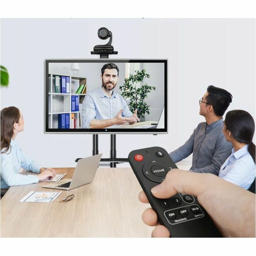 ROCWARE RC310 1080p mini PTZ camera for small enterprise meeting rooms — life-style view