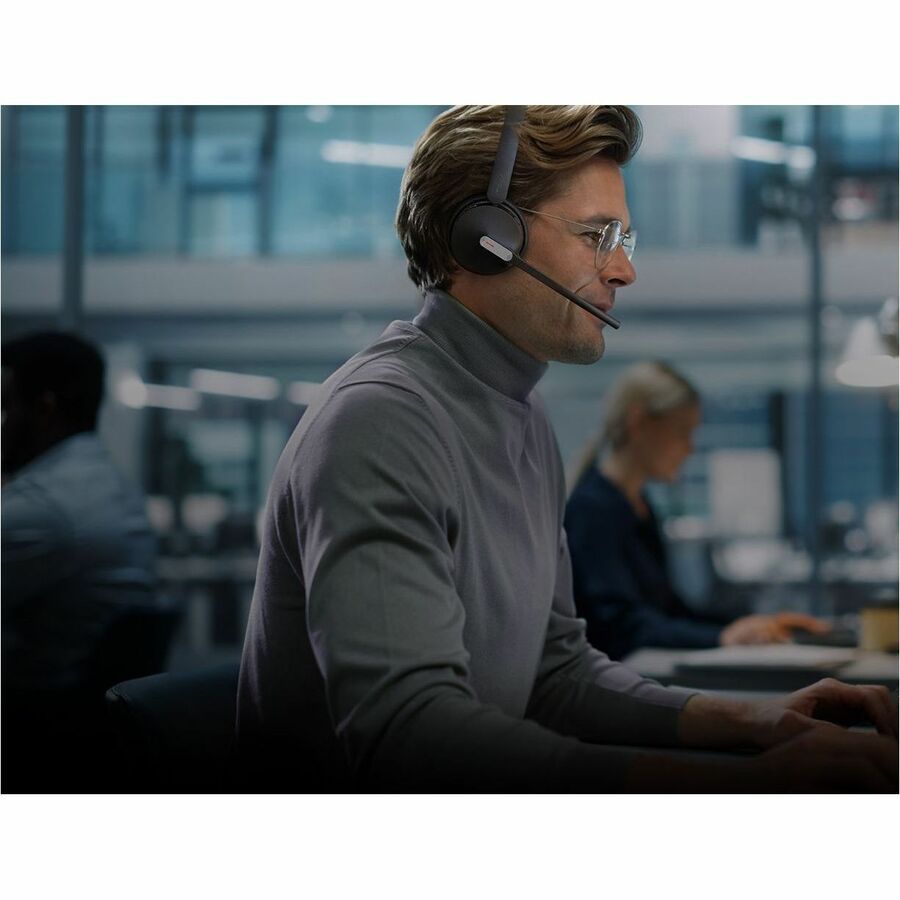Yealink WH64 Hybrid Dual Teams dual-ear wireless headset for Microsoft Teams calls — life-style view