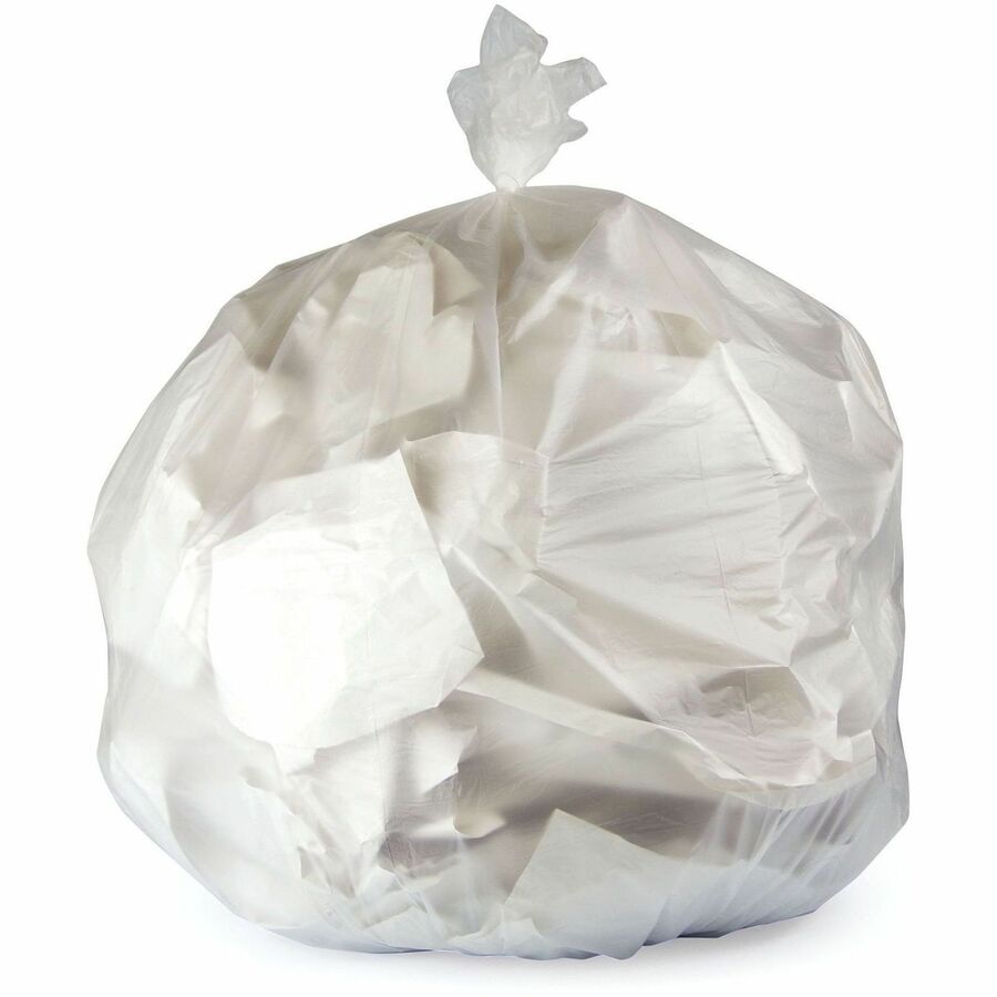Heritage High-Density Trash Bags - 16 gal Capacity - 33" Length x 24" Width x 0.47 mil (12 Micron) Thickness - High Density - Natural - High-density Polyethylene (HDPE) - Garbage, Can Liner - 1/Carton - 1 Carton