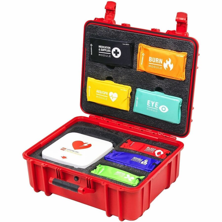 CARDIACT Modulator FLEX XL Standard Hard-Case Trauma Kit - 7" Height x 9" Width x 20" Depth - Red