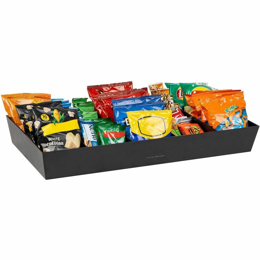 Mind Reader 5-Compartment Snack Organizer - 5 Compartment(s) - Lightweight - Black