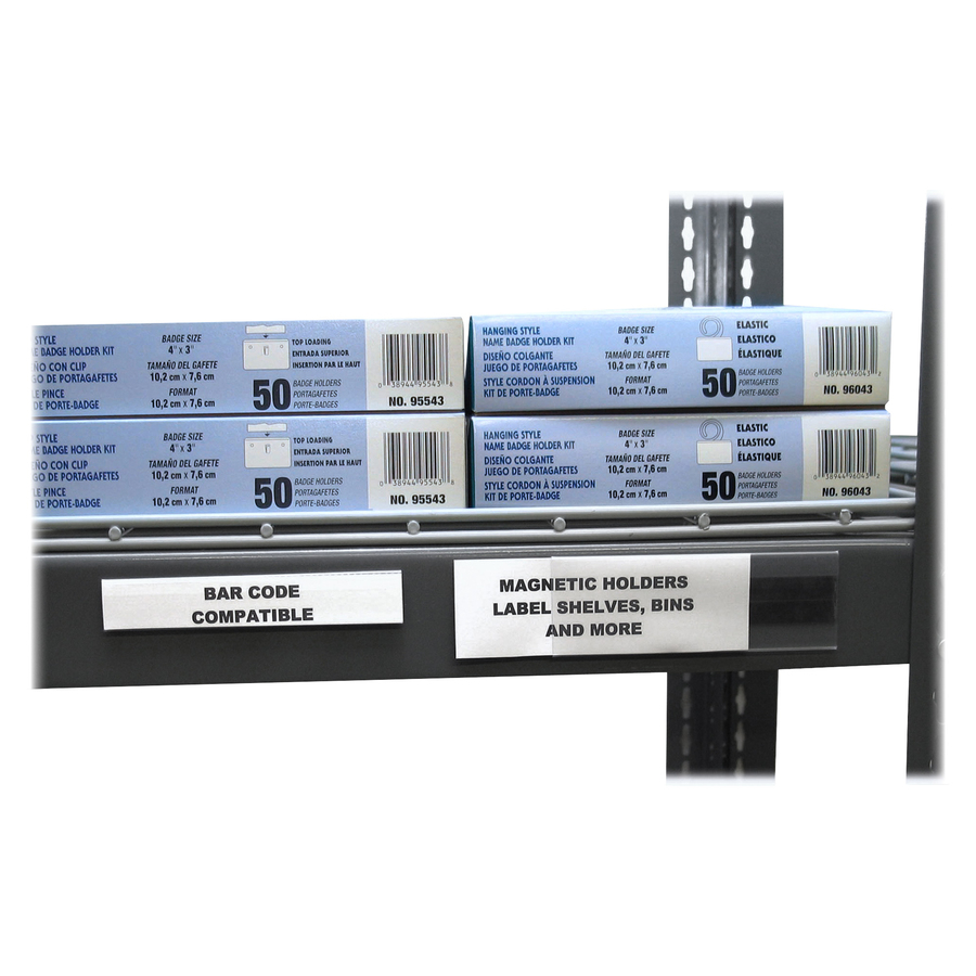 Picture of C-Line HOL-DEX Magnetic Shelf/Bin Label Holders