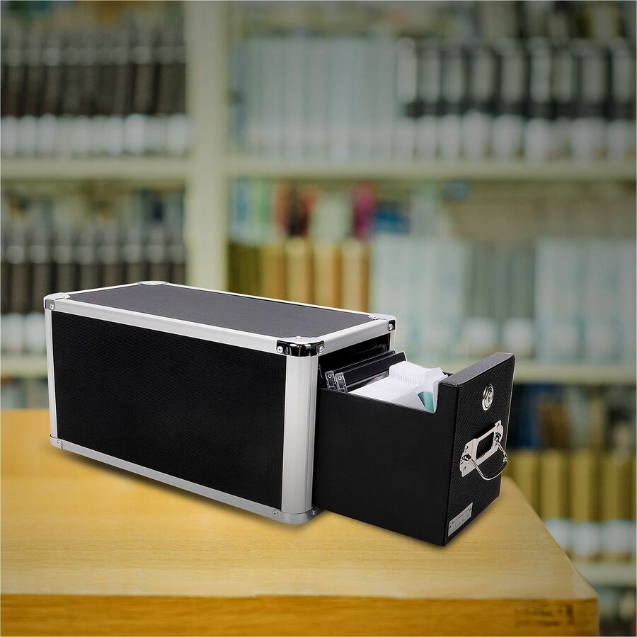 Vaultz CD/DVD Refill File Folders - 5.1" Height x 5.1" Width x 0.1" Depth - 1 x CD/DVD Capacity - For 5" x 5 3/8" Sheet - White - 100 / Pack