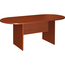 Lorell Essentials Oval Conference Table Top, 94.5" W x 47.3" D x 1" H, Laminate, Cherry Thumbnail 2