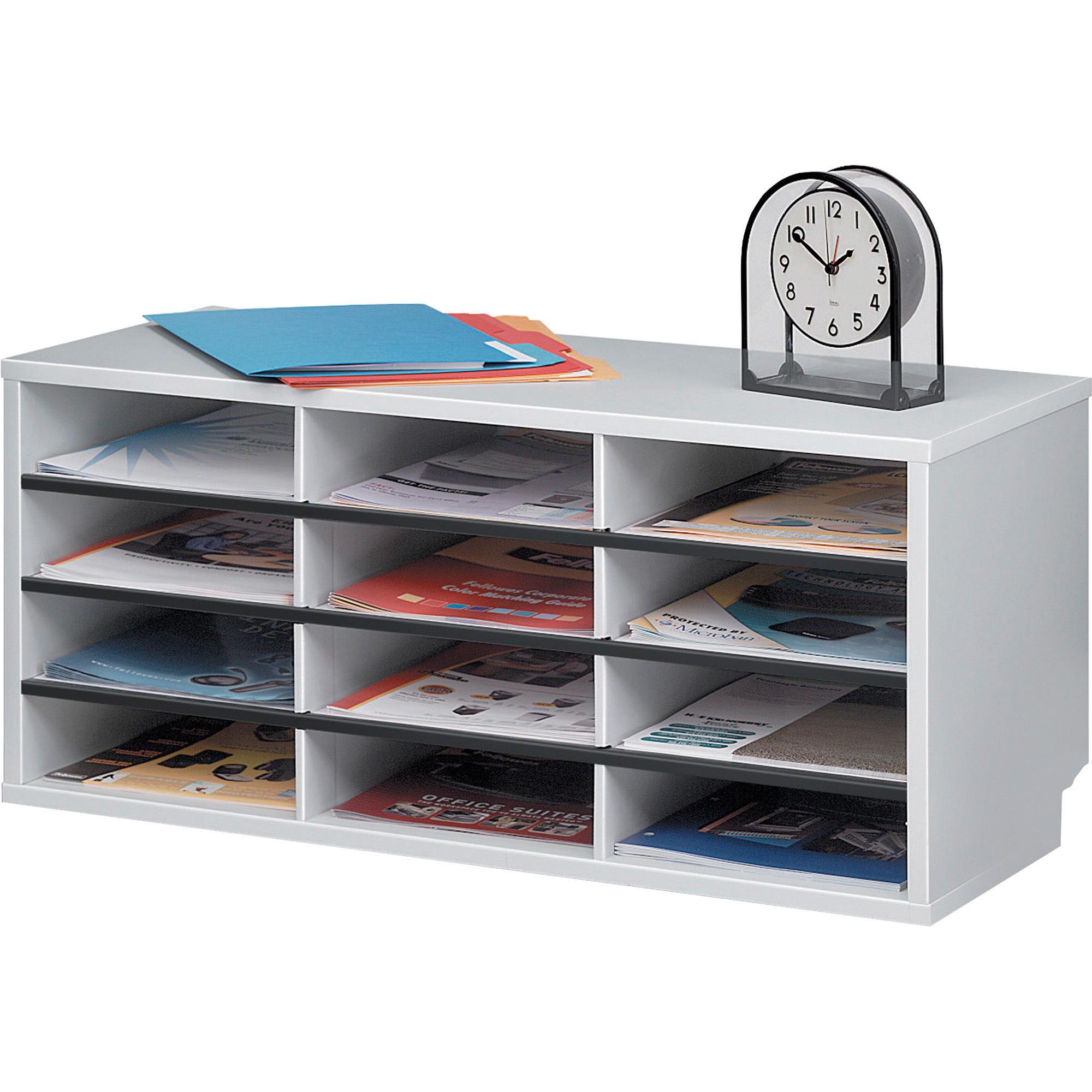 Fellowes 12-Compartment Sorter Literature Organizer