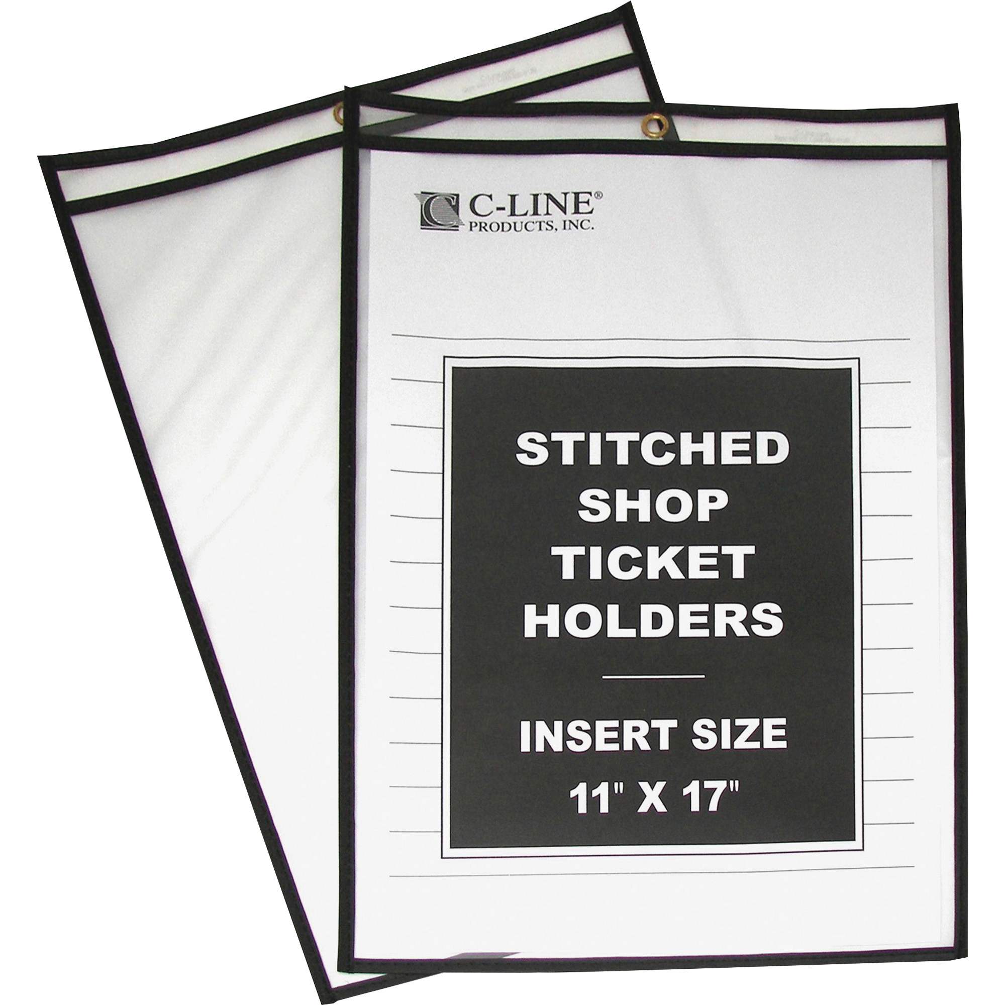 Details about   C-Line Neon Stitched Shop Ticket Holders Yellow Both Sides Clear 9 x 12 Inche... 