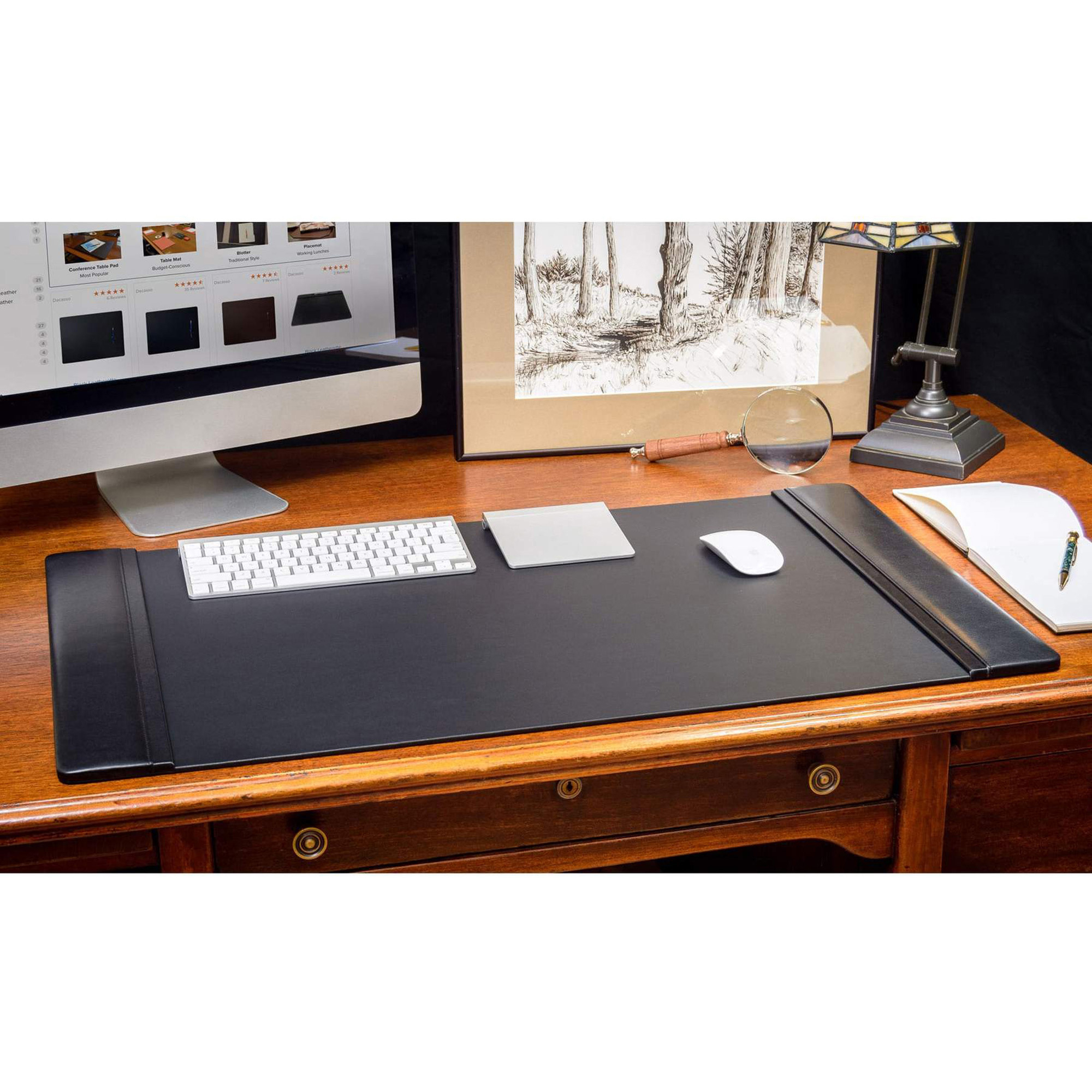 DACP1001 - Dacasso Side-Rail Desk Pad - 34 Width x 20 Depth 