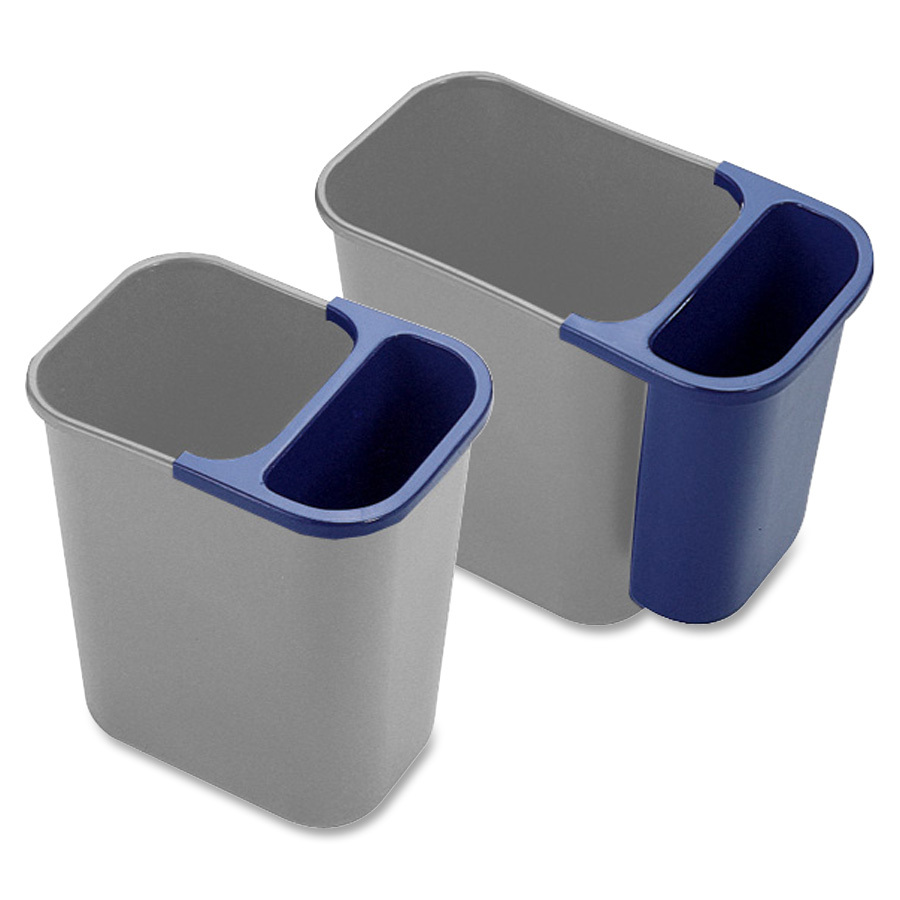 Rubbermaid Deskside Recycling Container, Blue